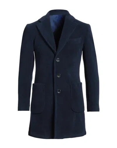 Tela-n° Man Coat Navy Size 40 Polyester