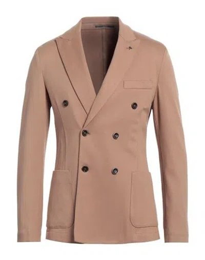 At.p.co At. P.co Man Blazer Camel Size 36 Viscose, Polyamide, Elastane