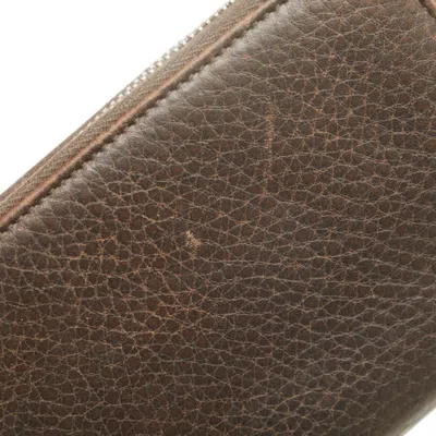 Pre-owned Gucci Brown Leather Coin Purse/coin Case ()