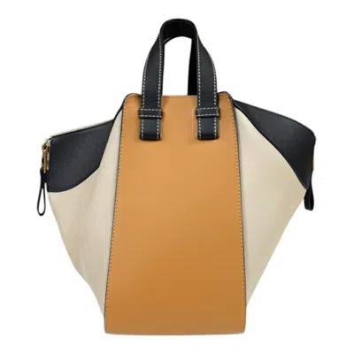 Pre-owned Loewe Beige Black Brown Leather Shoulder Bag () In Multi