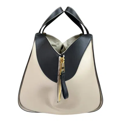 Pre-owned Loewe Beige Black Brown Leather Shoulder Bag () In Multi