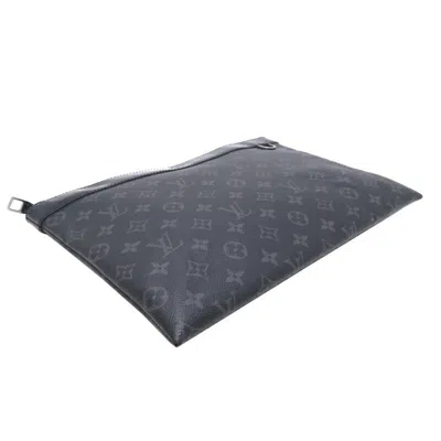 Pre-owned Louis Vuitton Black Monogram Eclipse Monogram Eclipse Clutch Bag ()