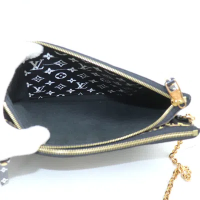 Pre-owned Louis Vuitton Black Monogram Pochette Shoulder Bag ()