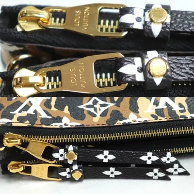 Pre-owned Louis Vuitton Black Monogram Pochette Shoulder Bag ()