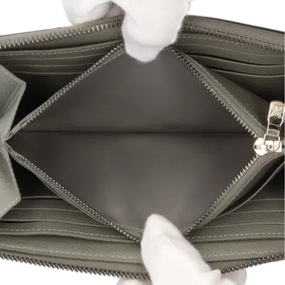 Pre-owned Louis Vuitton Brown Cosmos Gray Monogram Canvas Long Wallet (bi-fold) () In Multi