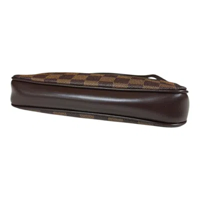 Pre-owned Louis Vuitton Brown Damier Canvas Pouch Shoulder Bag ()