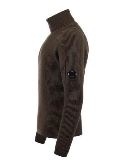 C.p. Company Ribbed Wool Blend Turtleneck