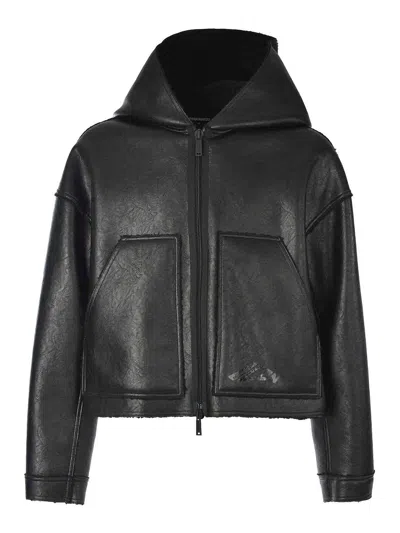 Dsquared2 Sheepskin Coat Icon In A Viscose Blend