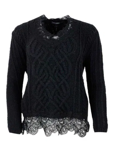 Ermanno Scervino Sweater In Black