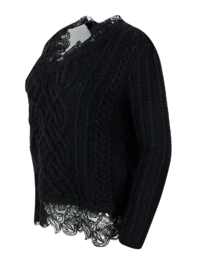 Ermanno Scervino Sweater In Black