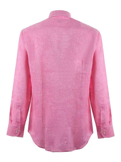 Etro Logo Long-sleeved Shirt In Multicolor