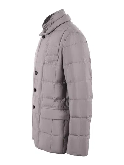 Fay Wool Down Jacket In Neutral