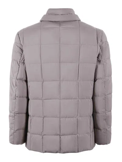 Fay Wool Down Jacket In Neutral