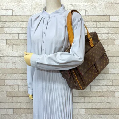 Pre-owned Louis Vuitton Brown Monogram Canvas Shoulder Bag ()