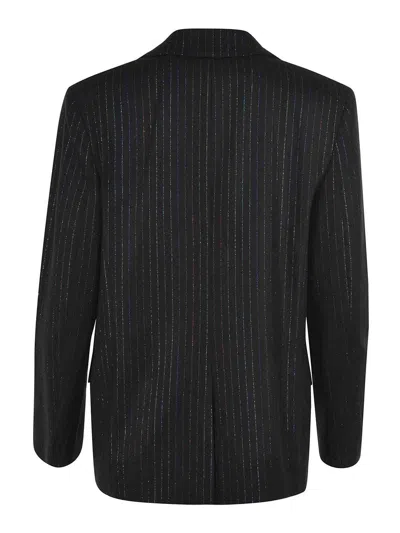 Manuel Ritz Wool Blend Jacket In Black