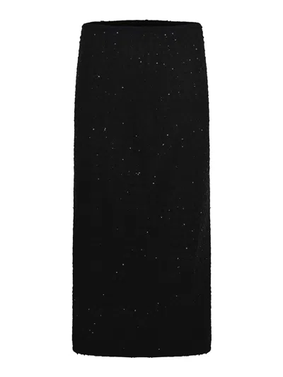 Rotate Birger Christensen Midi Skirt Otate In Boucl