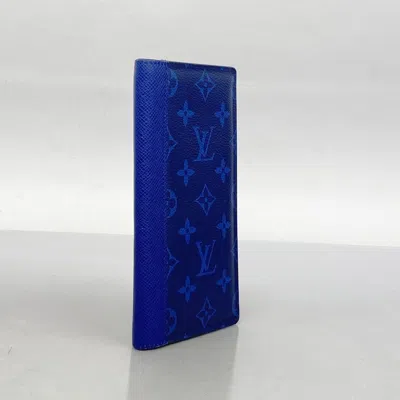 Pre-owned Louis Vuitton Cobalt Long Wallet (bi-fold) ()