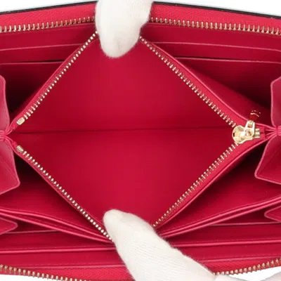 Pre-owned Louis Vuitton Indian Rose Pink Purple Vernis Long Wallet (bi-fold) ()