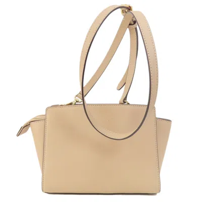 Pre-owned Michael Kors Beige Pvc Shoulder Bag ()