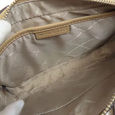 Pre-owned Michael Kors Beige Pvc Shoulder Bag ()