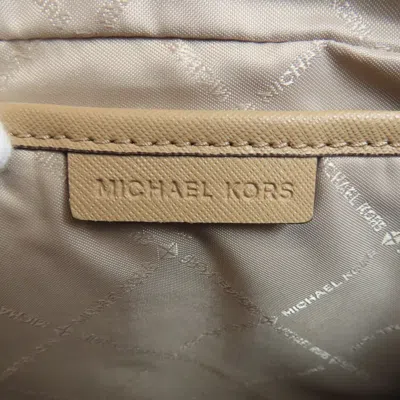 Pre-owned Michael Kors Beige Pvc Shoulder Bag ()