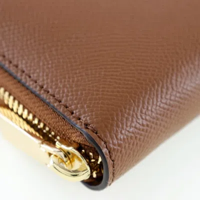 Pre-owned Michael Kors Brown Leather Long Wallet (bi-fold) ()
