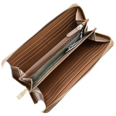 Pre-owned Michael Kors Brown Leather Long Wallet (bi-fold) ()