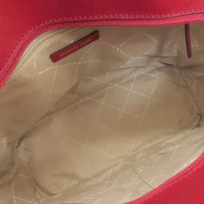 Pre-owned Michael Kors Brown Red Color Pvc Tote Bag ()