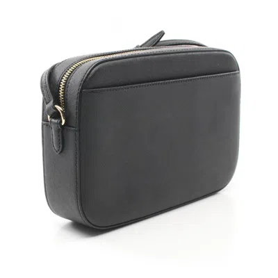 Michael Kors Jet Set Black Leather Shoulder Bag