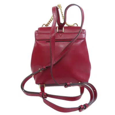 Pre-owned Michael Kors Red Color Leather Backpack ()