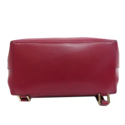 Pre-owned Michael Kors Red Color Leather Backpack ()