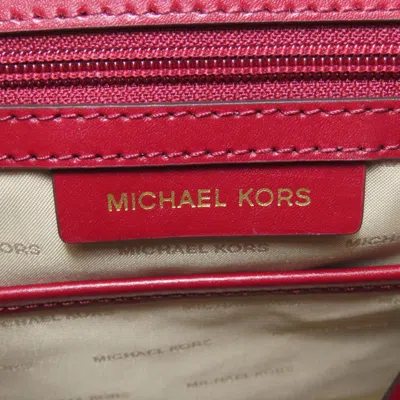 Pre-owned Michael Kors Red Color Leather Backpack ()