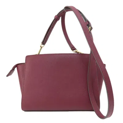 Pre-owned Michael Kors Red Color Pvc Shoulder Bag ()