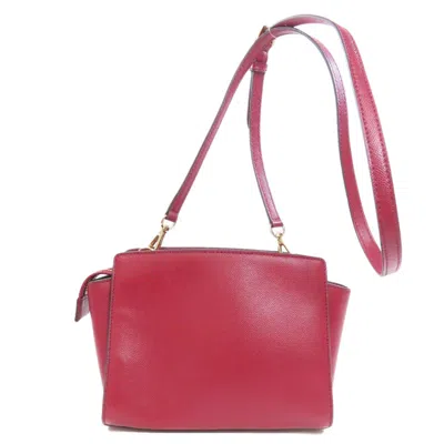 Pre-owned Michael Kors Red Color Pvc Shoulder Bag ()