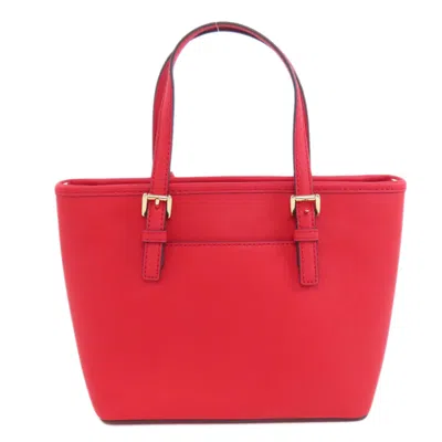 Pre-owned Michael Kors Red Color Pvc Tote Bag ()
