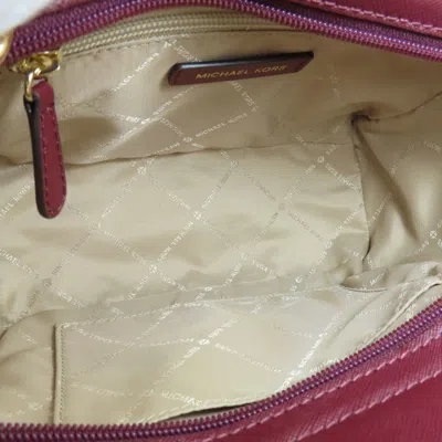 Pre-owned Michael Kors Red Color Pvc Shoulder Bag ()
