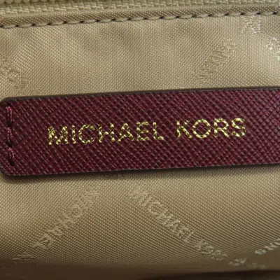 Pre-owned Michael Kors Red Color Pvc Shoulder Bag ()