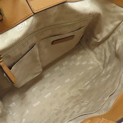 Pre-owned Michael Kors Michael  Brown White Pvc Tote Bag ()