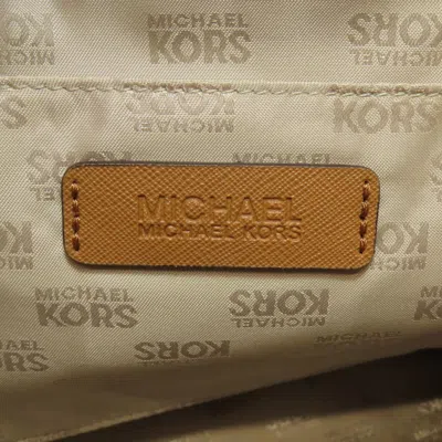 Pre-owned Michael Kors Michael  Brown White Pvc Tote Bag ()