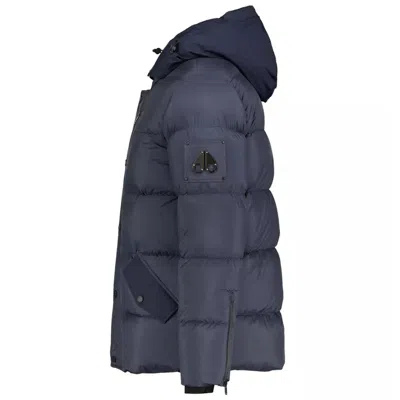 Moose Knuckles Blue Nylon Men's Jacket