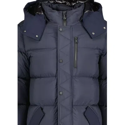 Moose Knuckles Blue Nylon Men's Jacket