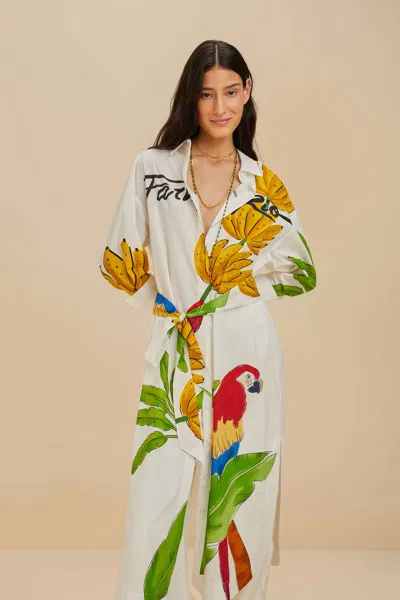 Farm Rio Off-white  Organic Cotton Chemise