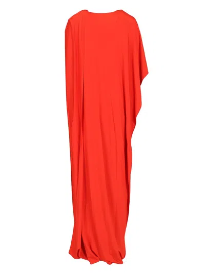 Stella Mccartney Draped Asymmetric Sleeve Gown