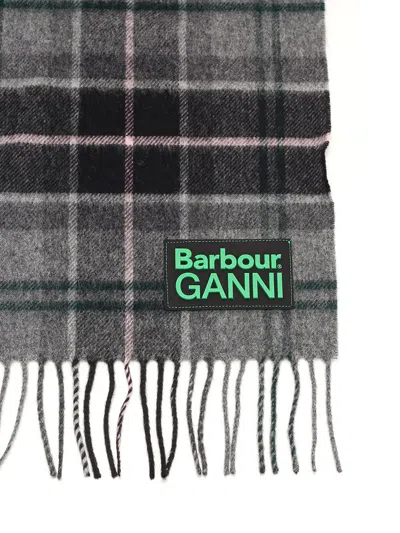 Barbour X Ganni Scarf I Scarves And Foulards Grey