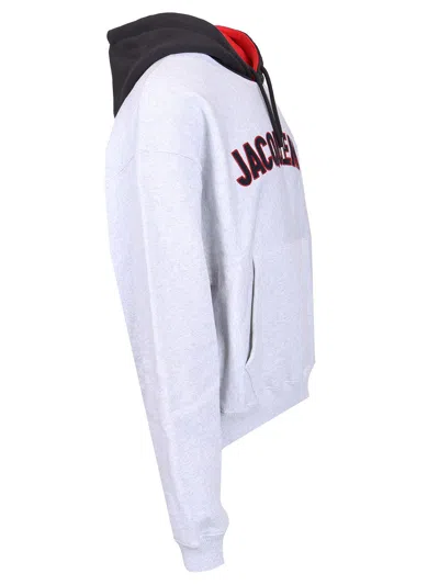 Jacquemus Light Grey Le Hoodie Baseball Sweatshirt Men