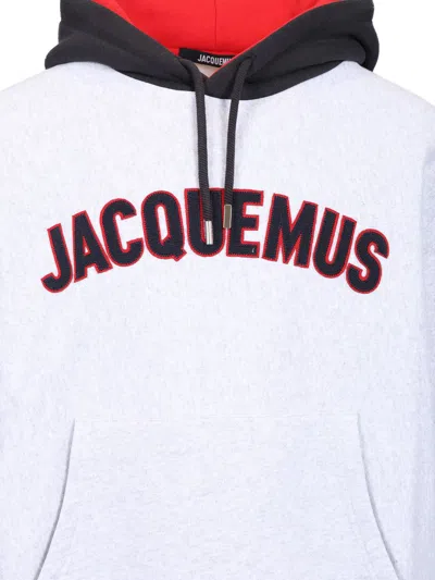 Jacquemus Light Grey Le Hoodie Baseball Sweatshirt Men