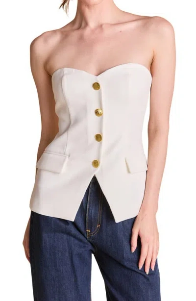 Endless Rose Button Strapless Top