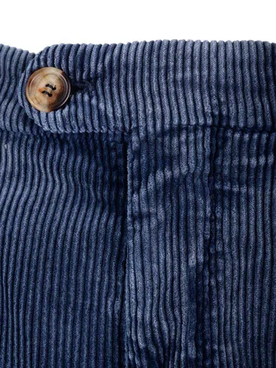 Brunello Cucinelli Blue Corduroy Trousers Blue