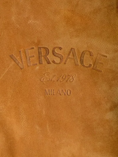Versace Ribbed Cuffs Sleeve Zip Pocket Jacket