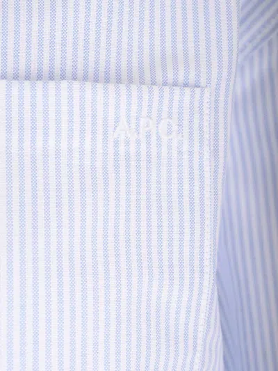Apc Boyfriend Shirt In Organic Cotton Shirts Light Blue